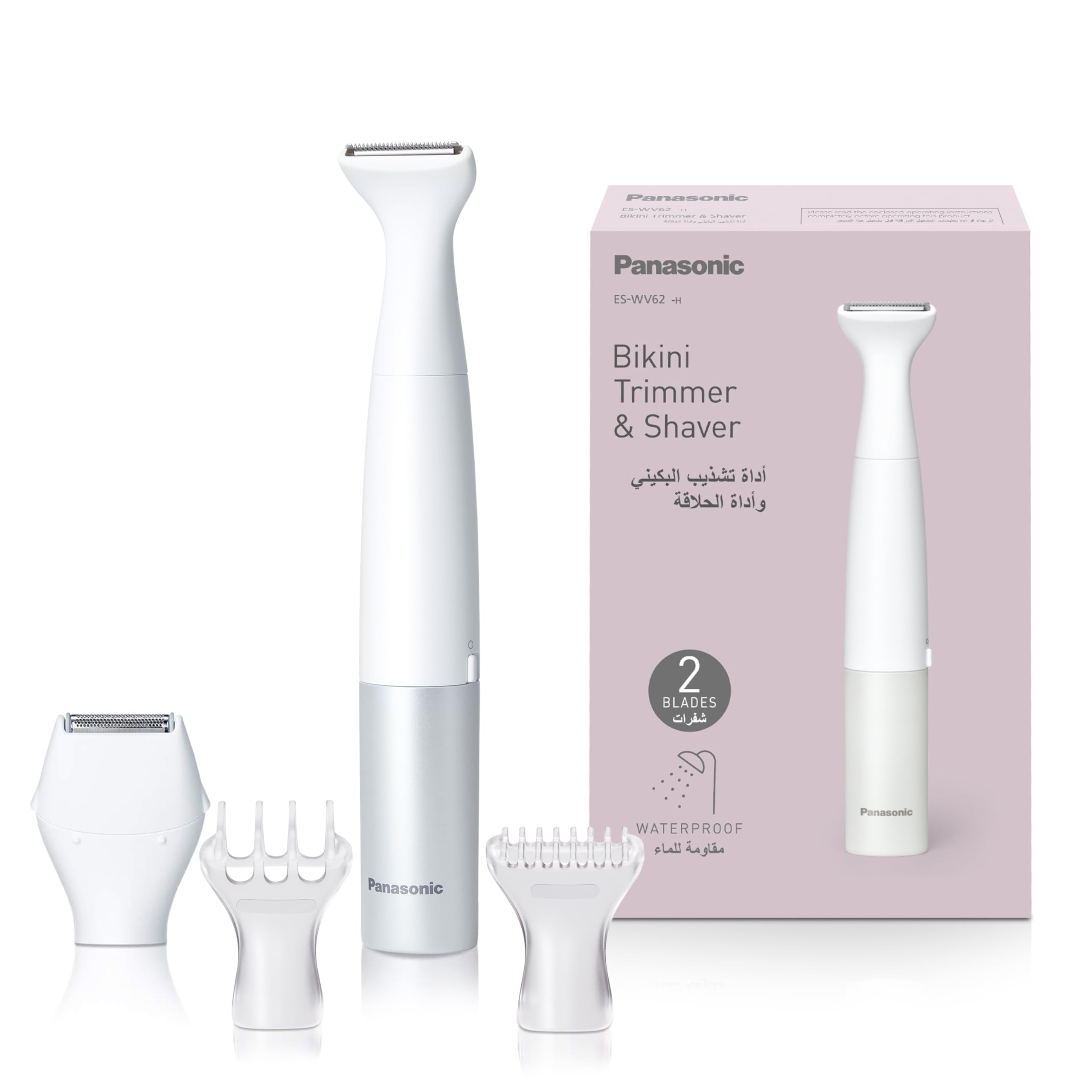 Panasonic ES-WV62-H24B Bikini Trimmer and Shaver for Women